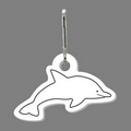 Zippy Clip - Dolphin Outline Tag W/ Clip Tab